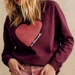 Maroon Sezane La CHAMANDE sweatshirt